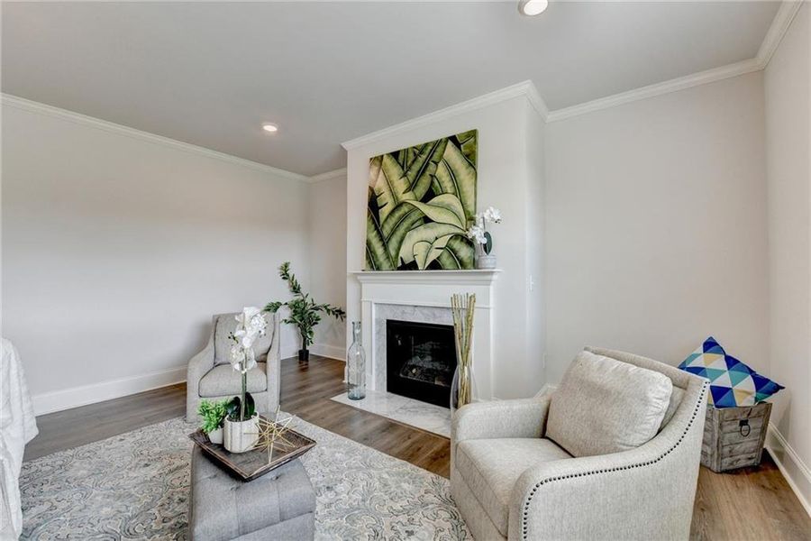Furnished interior view inside a new home in , Cumming (Image 42).