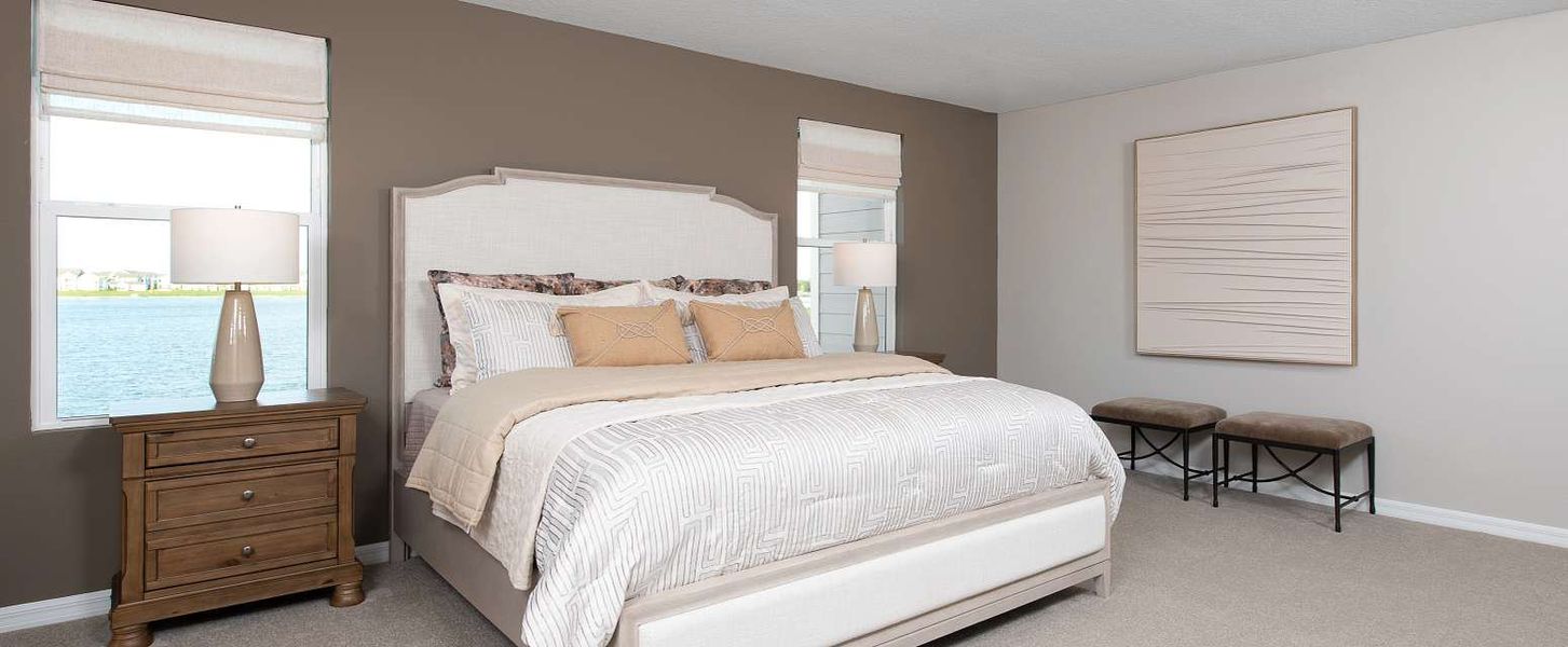 Representative furnished interior of a home built from the Duval by Ashton Woods in Lake Cawood Cove, Windermere (Image 8).
