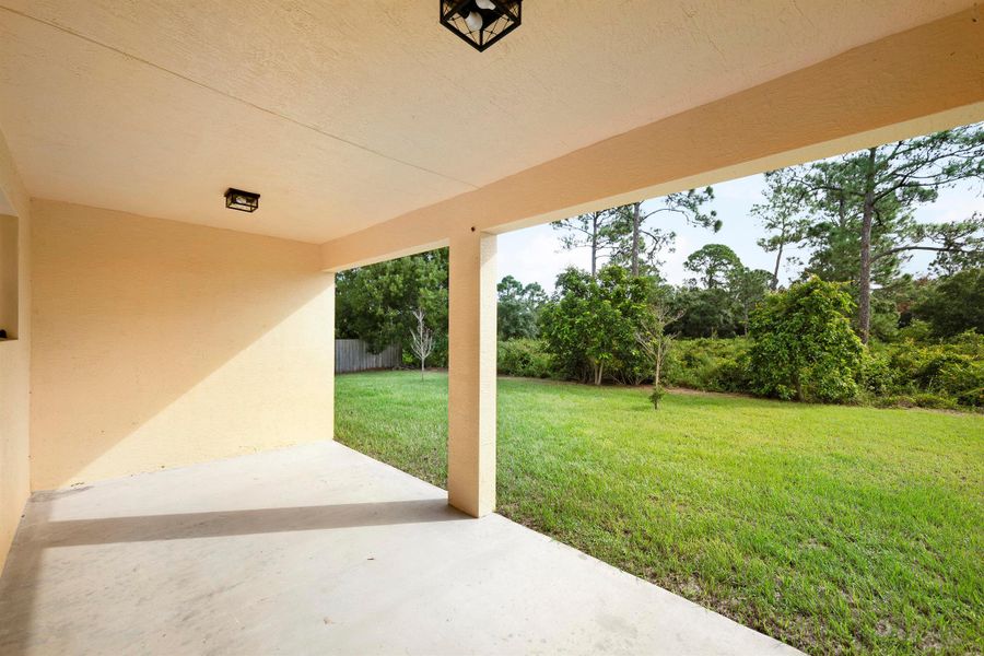 Exterior details and patio area of a home in , Port St. Lucie (Image 2). Exterior details and patio area of a home in , Port St. Lucie (Image 2).