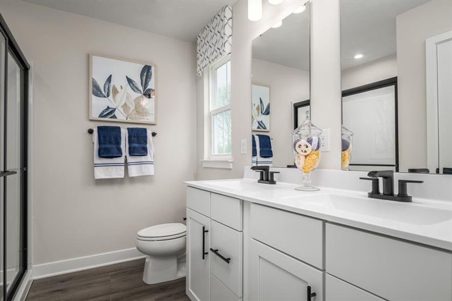 Representative furnished interior of a home built from the Allegheny by Ryan Homes in Friendship Meadows, Seneca (Image 14).