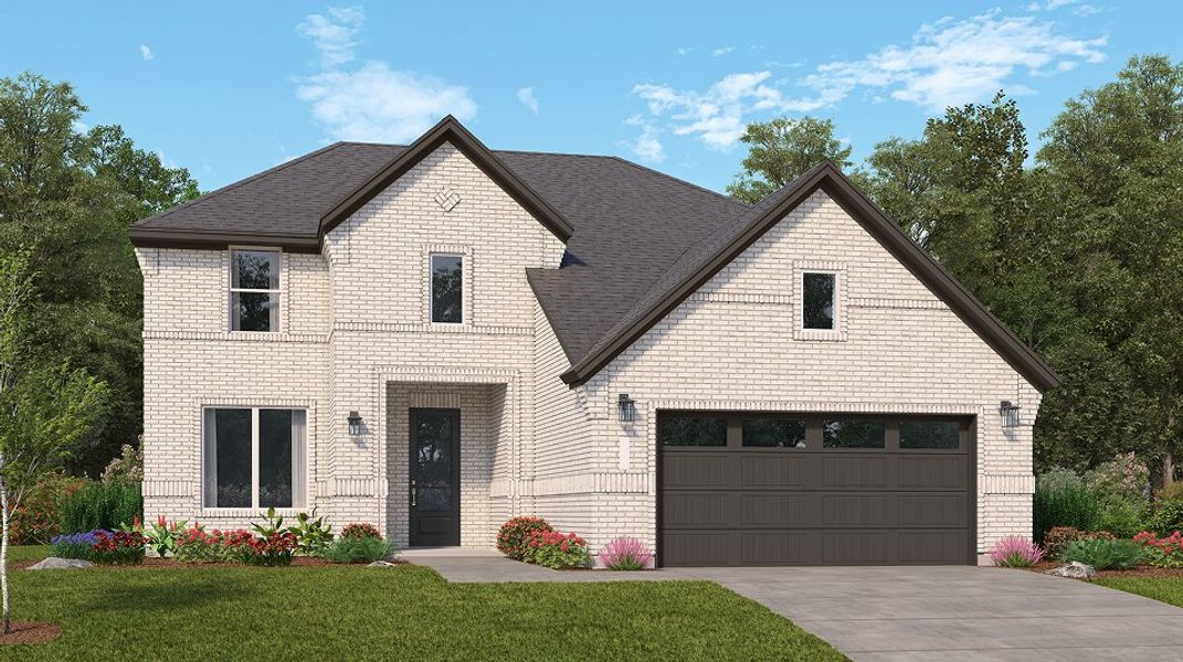 Front exterior of a new home in Kresston, Montgomery, TX, highlighting curb appeal (Image 1). Front exterior of a new home in Kresston, Montgomery, TX, highlighting curb appeal (Image 1).