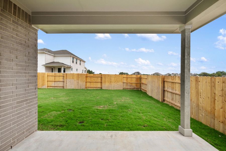 Exterior details and patio area of a home in The Cottages at La Cima, San Marcos (Image 26).