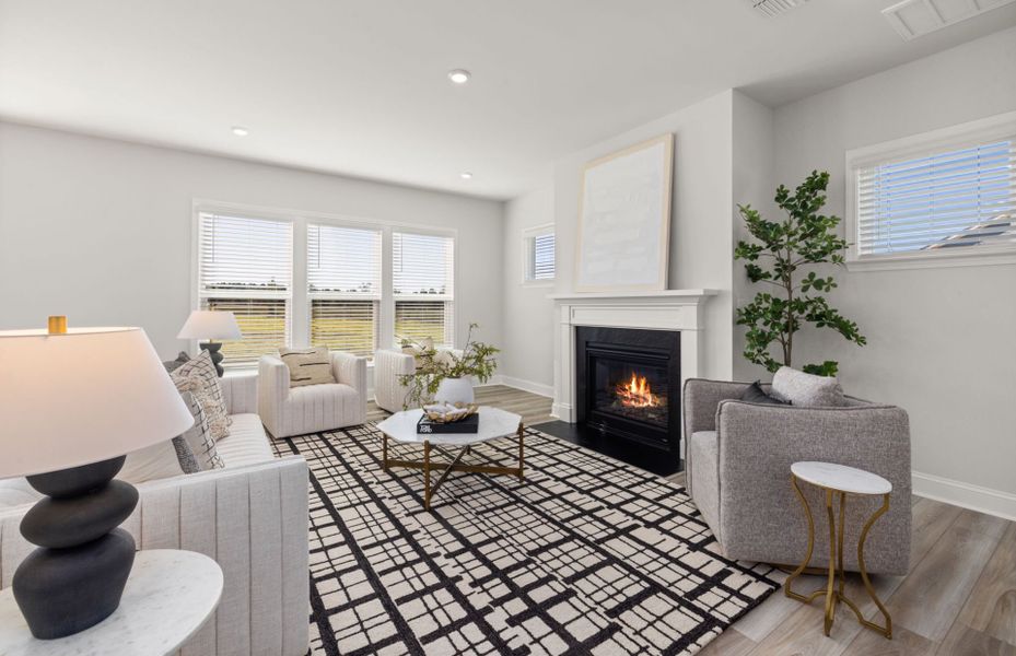 Furnished interior view inside a new home in Browning Stables, Wendell (Image 6).