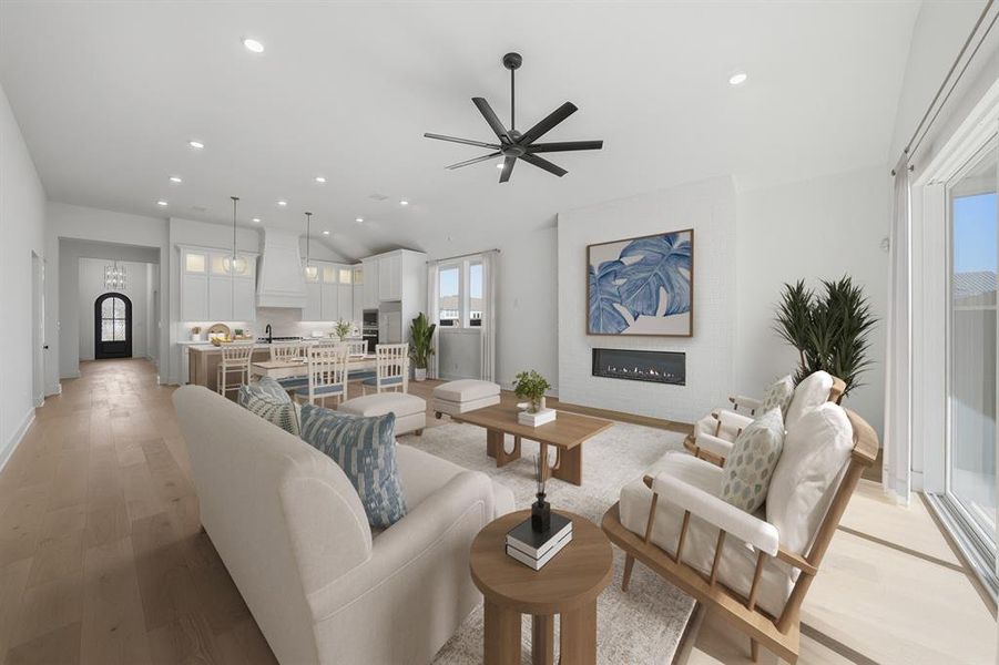 Furnished interior view inside a new home in Fields - 50' Lots, Frisco (Image 10).