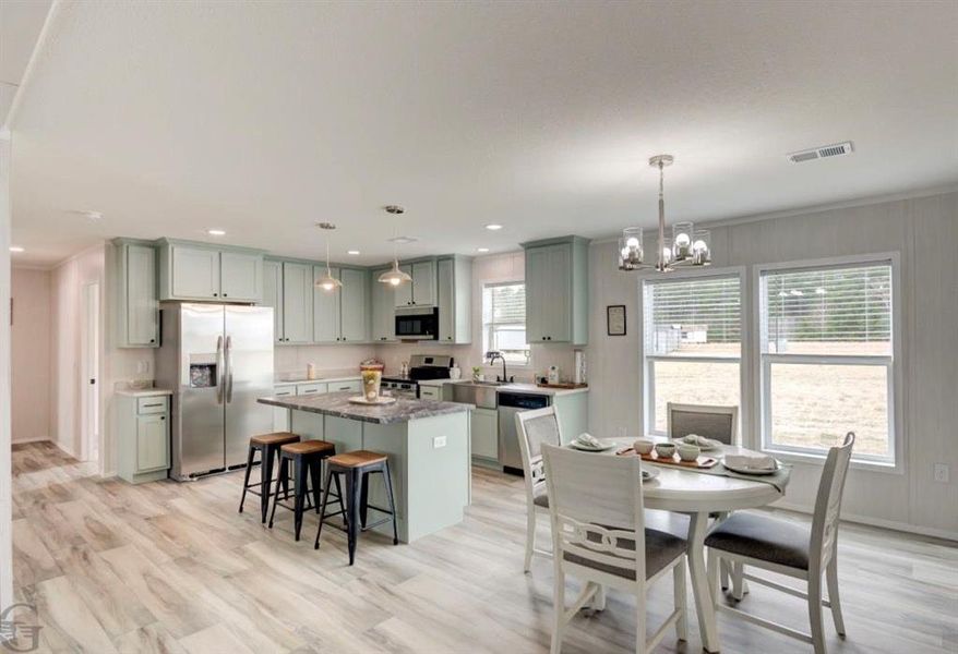 Furnished interior view inside a new home in , Griffin (Image 12).