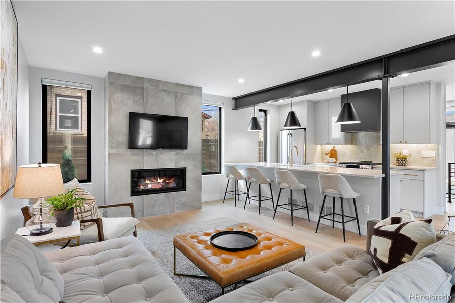 Furnished interior view inside a new home in , Denver (Image 21).