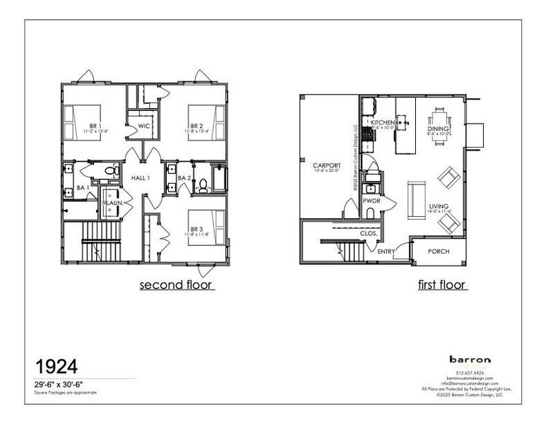 1st & 2nd Level Plans