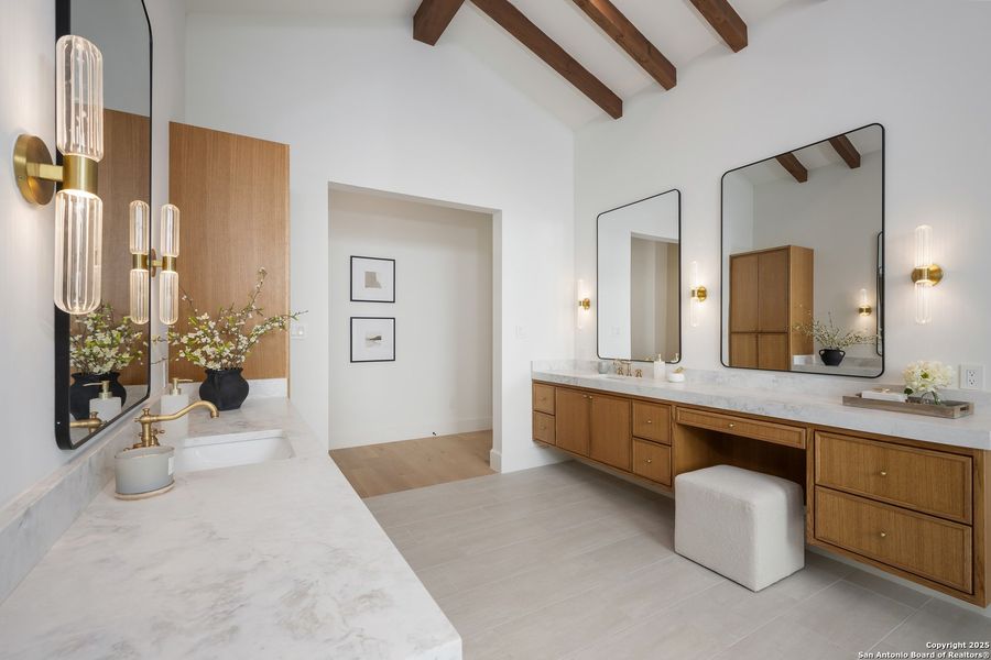 Furnished interior view inside a new home in , San Antonio (Image 33).