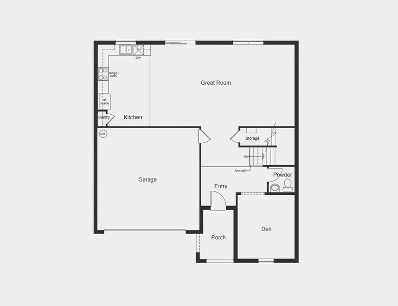 2D floor plan layout for the Plan 2566 by KB Home in Chapel Manor II, Zephyrhills, FL (Image 3).