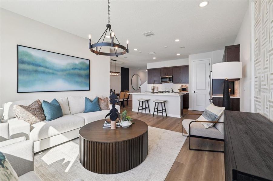 Furnished interior view inside a new home in Isla Mirada, San Antonio (Image 30).
