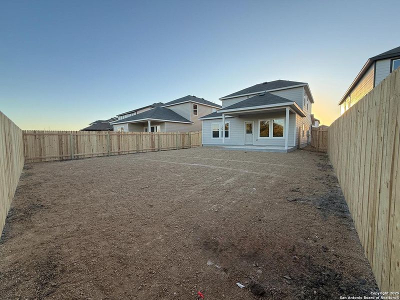 Exterior details and patio area of a home in Meadows at Hennersby Hollow 40's, San Antonio (Image 3). Exterior details and patio area of a home in Meadows at Hennersby Hollow 40's, San Antonio (Image 3).