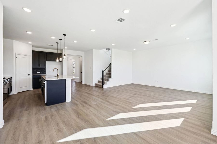Open Kitchen-Living-Dining Room