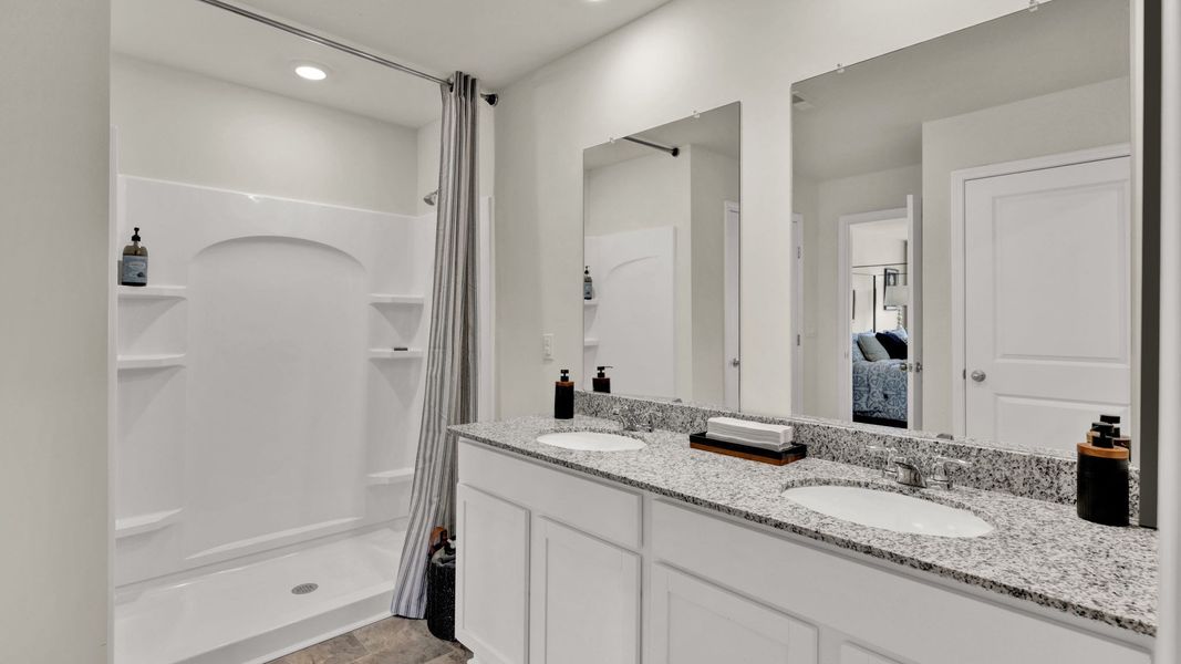 Representative furnished interior of a home built from the Salem by D.R. Horton in Price's Crossing, LaFayette (Image 14).