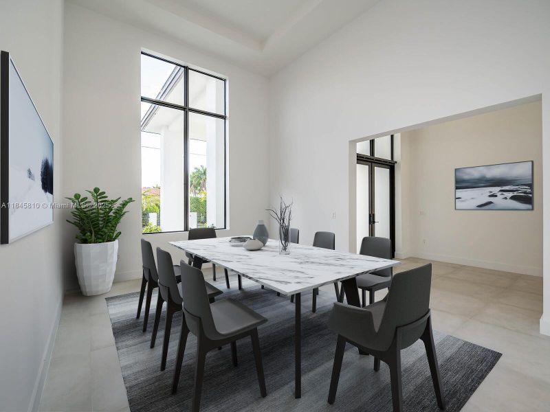 Furnished interior view inside a new home in , Miami (Image 35).