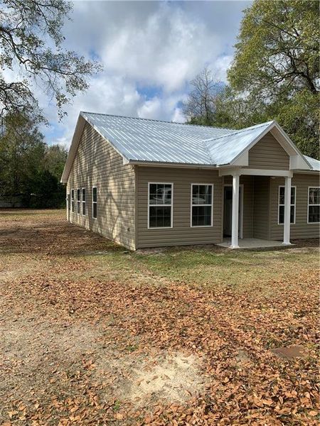 Exterior details and patio area of a home in , Pelham (Image 1). Exterior details and patio area of a home in , Pelham (Image 1).