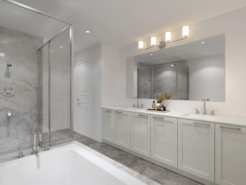 Renderings as example, colors, design and finishes my differ in completed units.