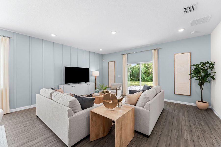 Representative furnished interior of a home built from the The Webber by Stanley Martin Homes in Kentucky Square, Sanford (Image 12).