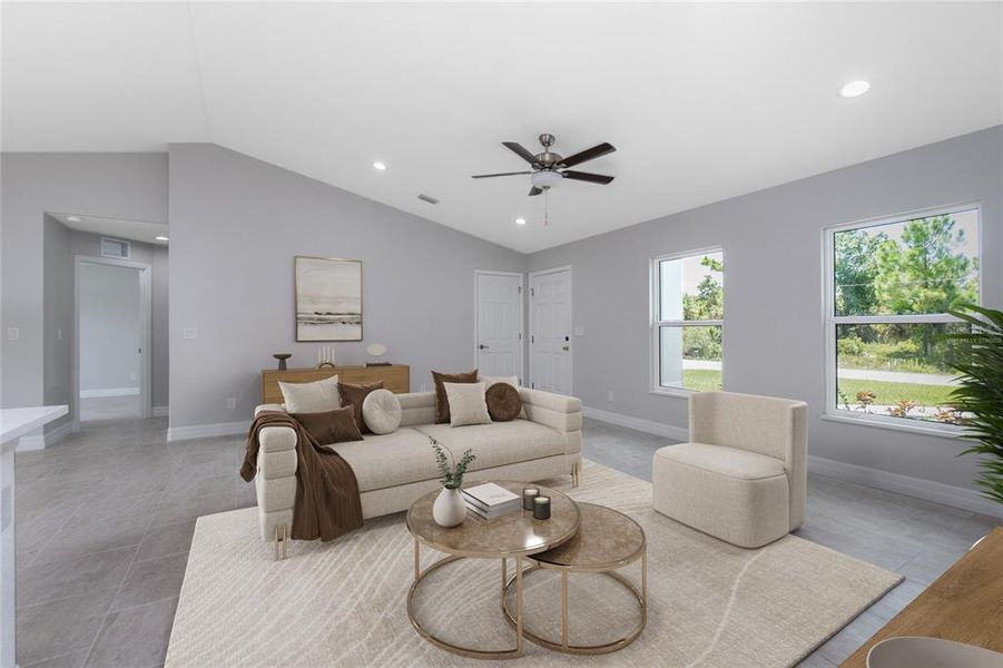 Furnished interior view inside a new home in , North Port (Image 30).