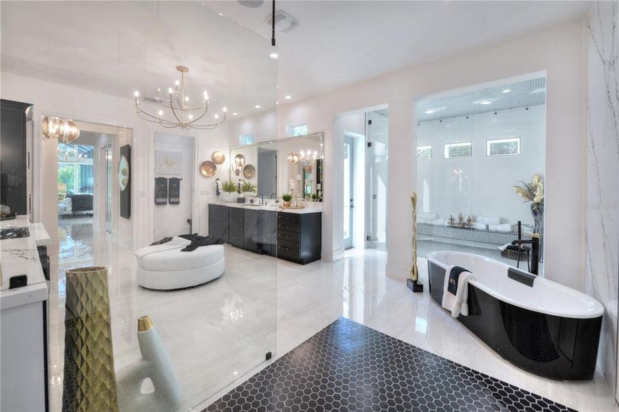 Furnished interior view inside a new home in The Estates at Brown's Landing, Port Orange (Image 26).