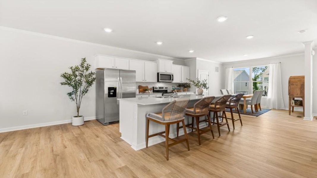 Furnished interior view inside a new home in Waypoint, Flowery Branch (Image 37).