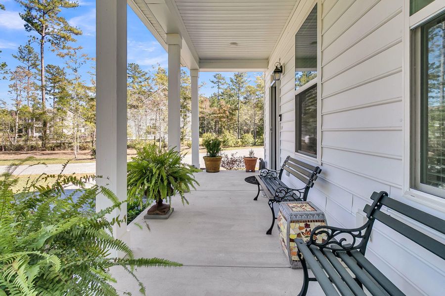 Exterior details and patio area of a home in , Huger (Image 3).