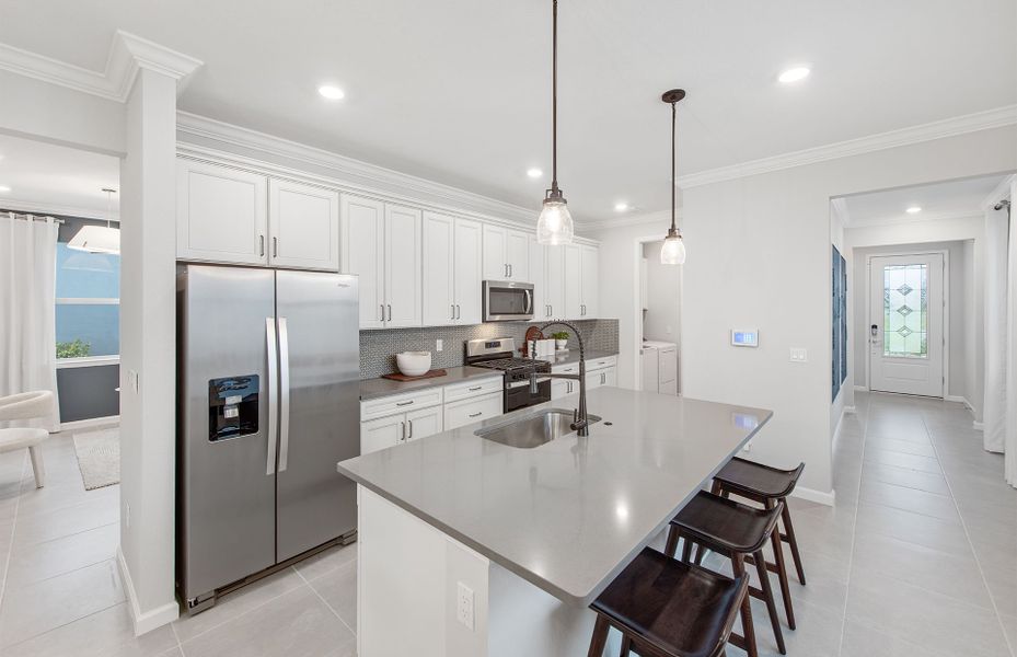 Furnished interior view inside a new home in Harbor Isle, Vero Beach (Image 17).