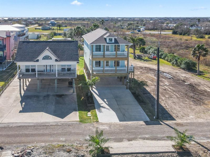 Front exterior of a new home in , San Leon, TX, highlighting curb appeal (Image 1). Front exterior of a new home in , San Leon, TX, highlighting curb appeal (Image 1).