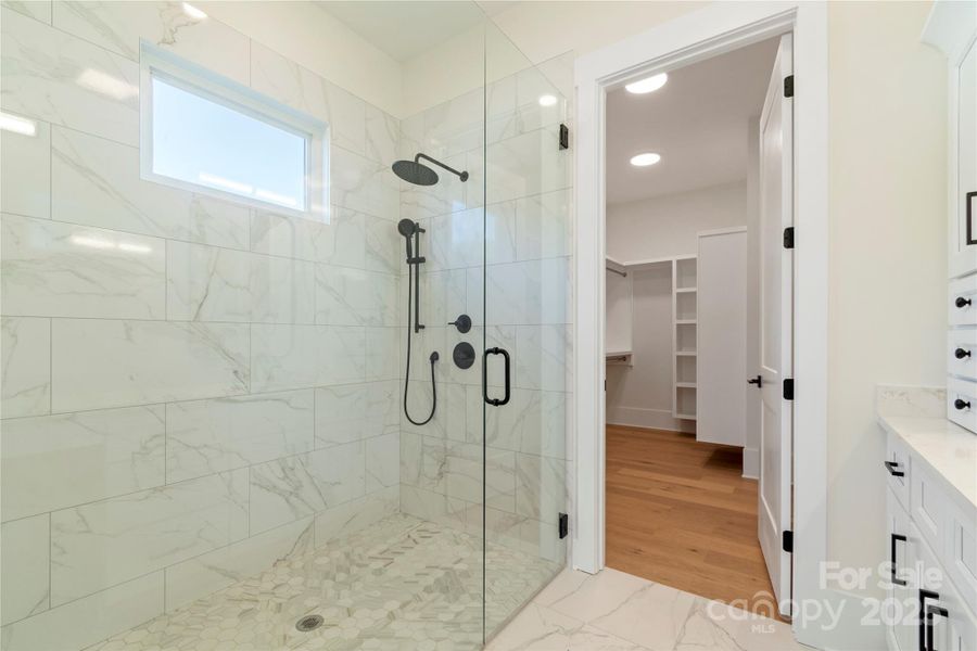 Huge walk-in shower