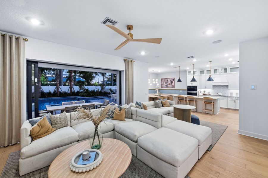 Representative furnished interior of a home built from the Scarlett by DiVosta in The Reserve at Eastpointe, Palm Beach Gardens (Image 18).