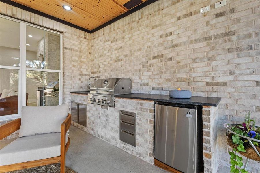 Exterior details and patio area of a home in , Denison (Image 28). Exterior details and patio area of a home in , Denison (Image 28).