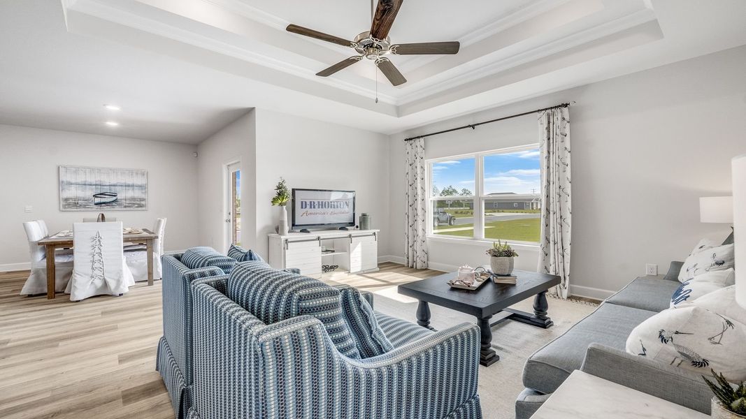 Furnished interior view inside a new home in Hodges Bayou Plantation, Panama City (Image 22).