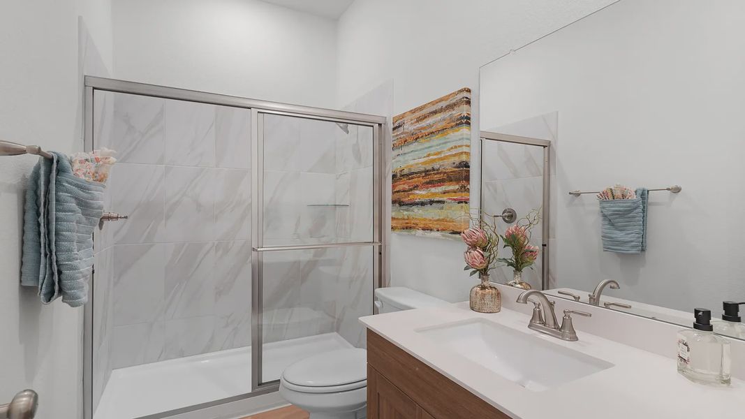 Furnished interior view inside a new home in Santa Rita Ranch, Liberty Hill (Image 8).