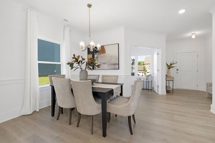 Furnished interior view inside a new home in Edgewater - The Links, Lancaster (Image 8). Furnished interior view inside a new home in Edgewater - The Links, Lancaster (Image 8).