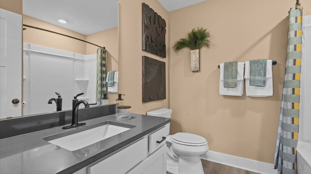 Representative furnished interior of a home built from the Wakefield by DRB Homes in Kayfield at Midway, Anderson (Image 37). Representative furnished interior of a home built from the Wakefield by DRB Homes in Kayfield at Midway, Anderson (Image 37).