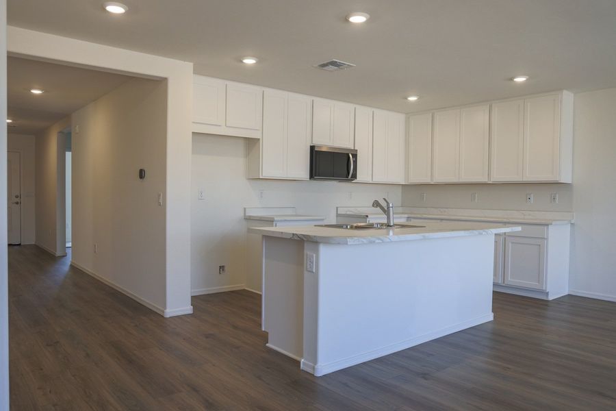 Furnished interior view inside a new home in Entrada Del Pueblo at Rancho Sahuarita, Sahuarita (Image 3).