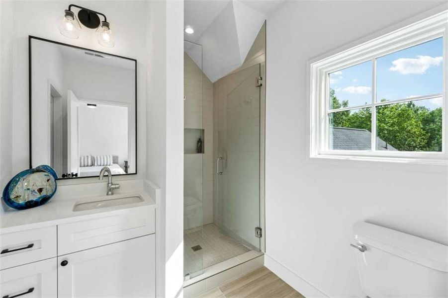 Furnished interior view inside a new home in , Roswell (Image 26).