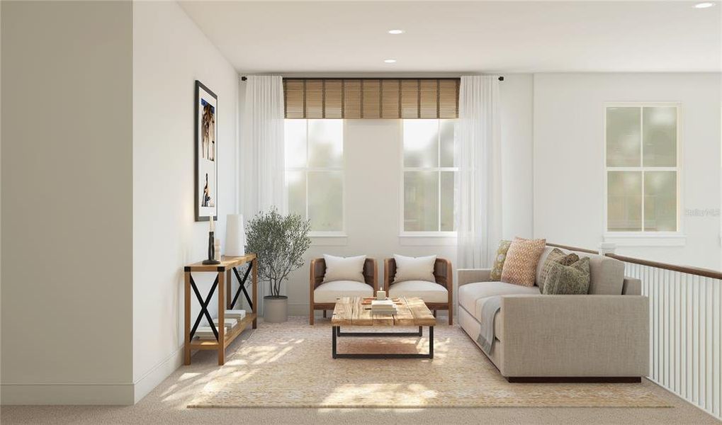 Furnished interior view inside a new home in Eden Preserve, Altamonte Springs (Image 8).
