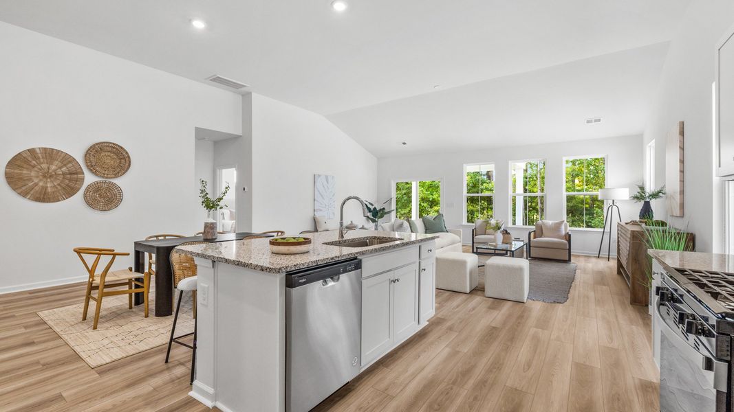 Furnished interior view inside a new home in Bluffs at Sun Colony, Longs (Image 4).