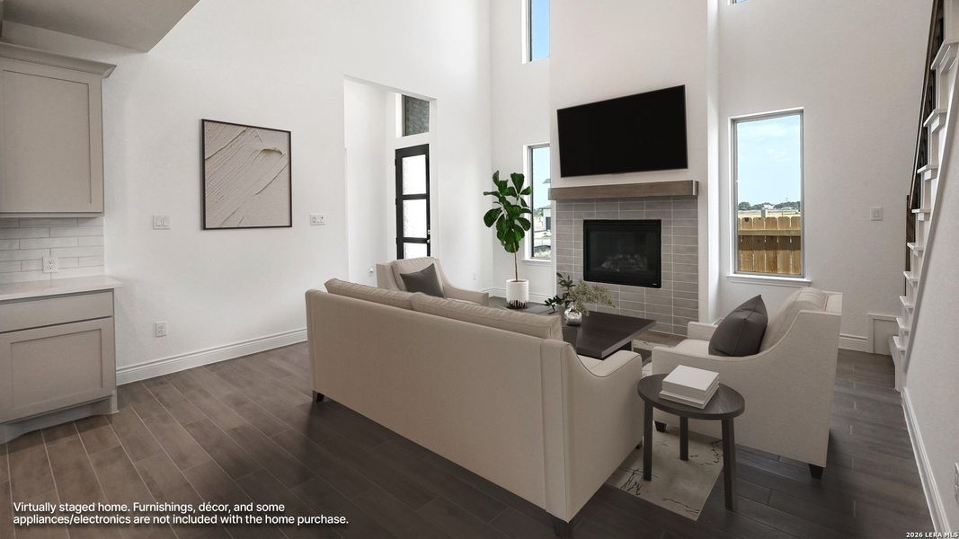 Furnished interior view inside a new home in Legacy at Lake Dunlap, New Braunfels (Image 8).