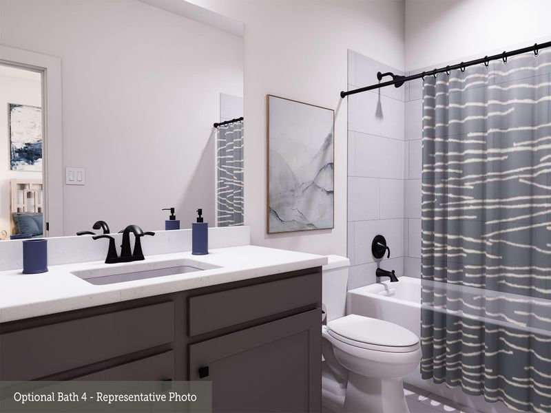 REPRESENTATIVE PHOTO:  2ndary bath