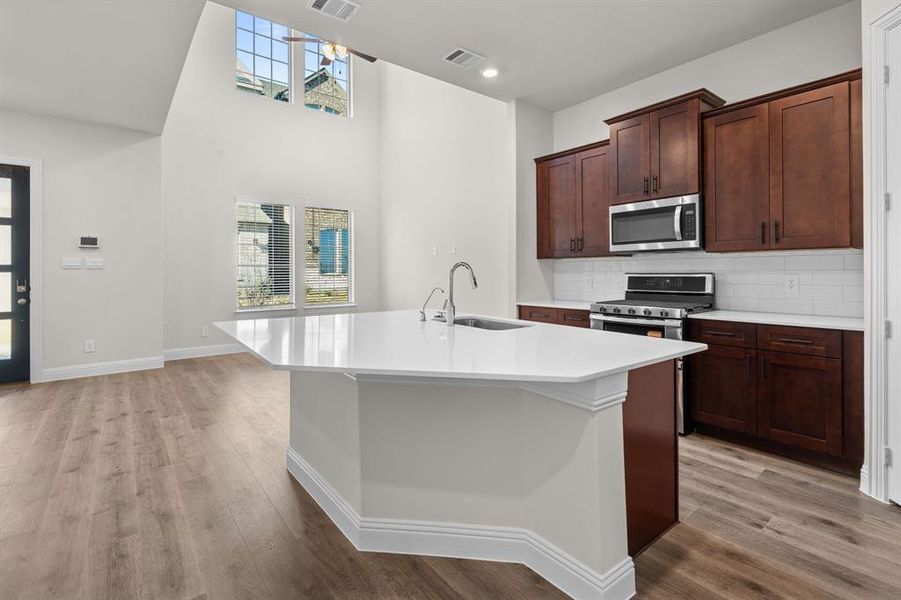 Furnished interior view inside a new home in Mustang Square, Plano (Image 6).