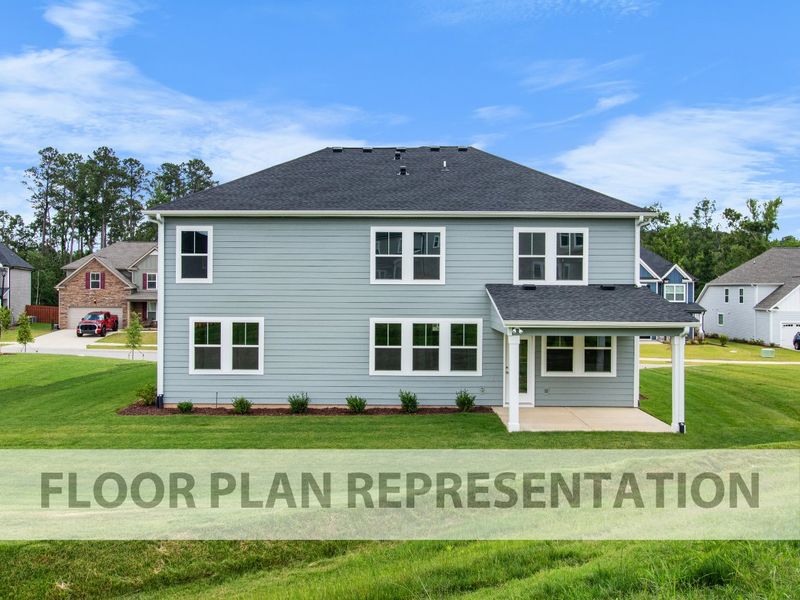 Back Exterior | Hemingway Plan by Ivey Homes