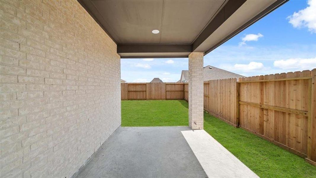 Shaded Back Patio