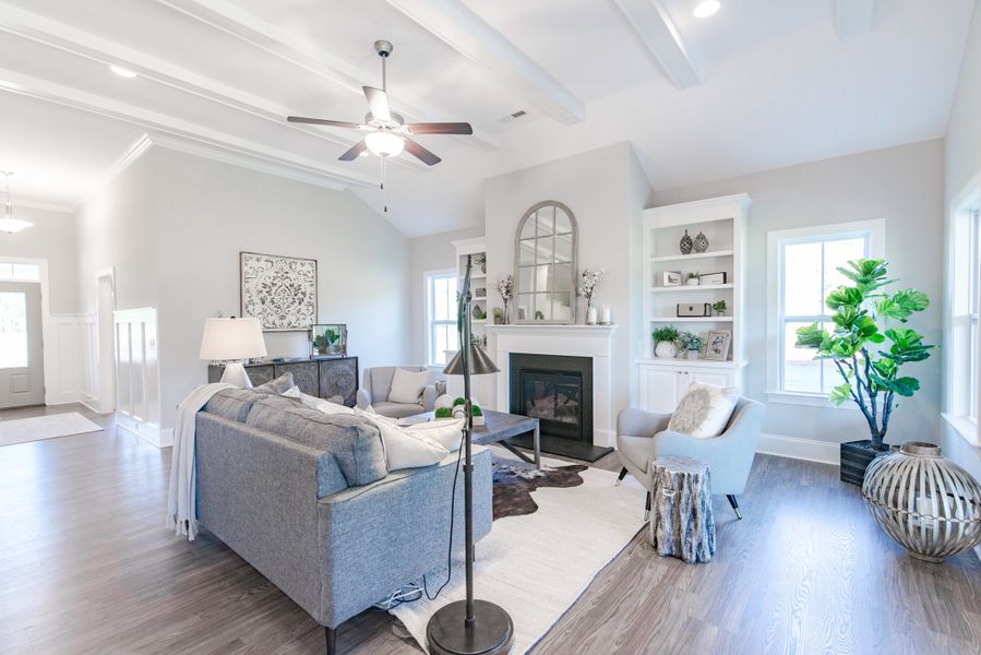 Representative furnished interior of a home built from the Helmsley by Bill Clark Homes in Sidbury Landing, Wilmington (Image 14).