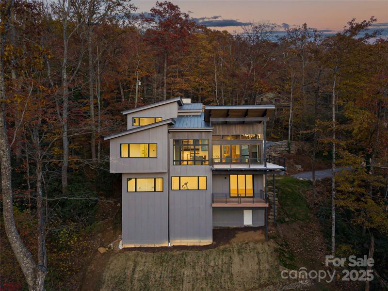 Front exterior of a new home in , Montreat, NC, highlighting curb appeal (Image 2).