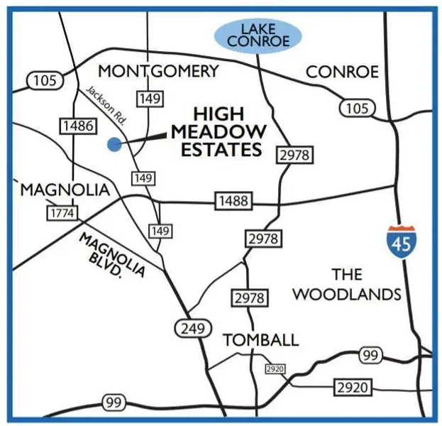 Map location of High Meadow Map location of High Meadow