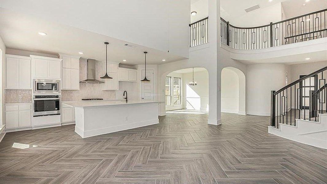 Furnished interior view inside a new home in The Trails, New Caney (Image 4).
