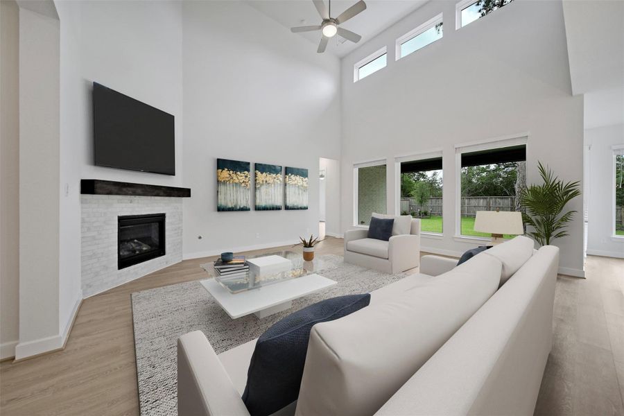 Furnished interior view inside a new home in , Tomball (Image 11). Furnished interior view inside a new home in , Tomball (Image 11).