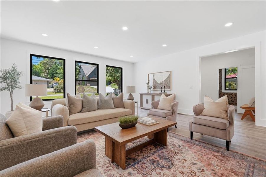 Furnished interior view inside a new home in , Roswell (Image 4).