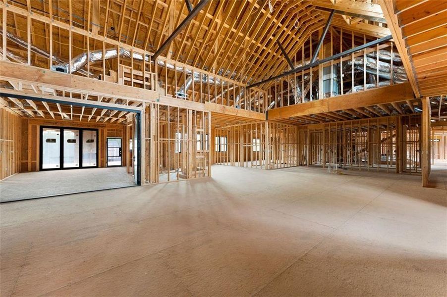 In-progress construction of a new home in , Kingston, GA (Image 33).